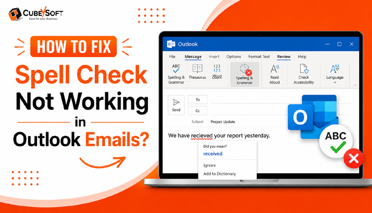spell check not working in outlook