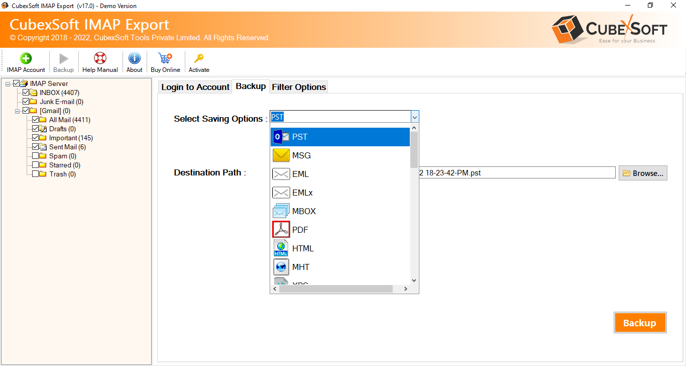 select output option